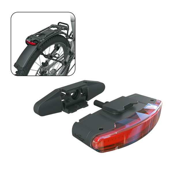 Sks Luce Posteriore per Portapacchi Infinity Universal Flash Nero