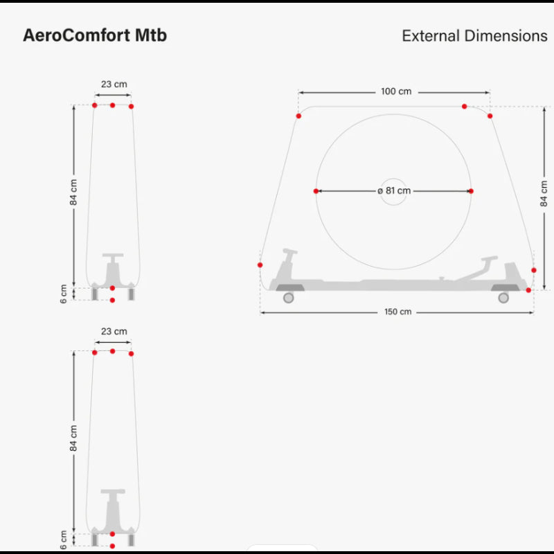 Scicon Sport Borsa Porta Bici MTB Aerocomfort Nero