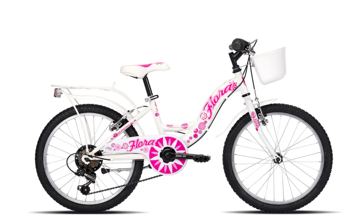 Brera Bici Bambina Flora Flower 1v Bianco