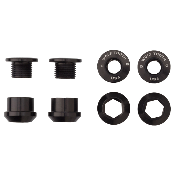 Wolf Tooth Kit Viti e Dadi Corone 4pz 6mm M8x0.75