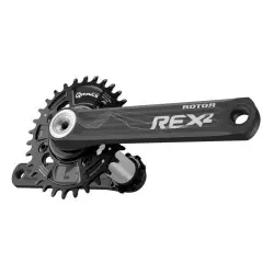 Rotor Rex 2.1 BCD76*4 Crank Set Black