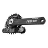 Rotor Rex 2.1 BCD76*4 Crank Set Black