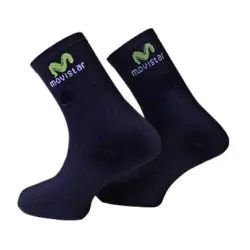 Team Movistar Cycle Socks Dark Blue 9cm KIT 3