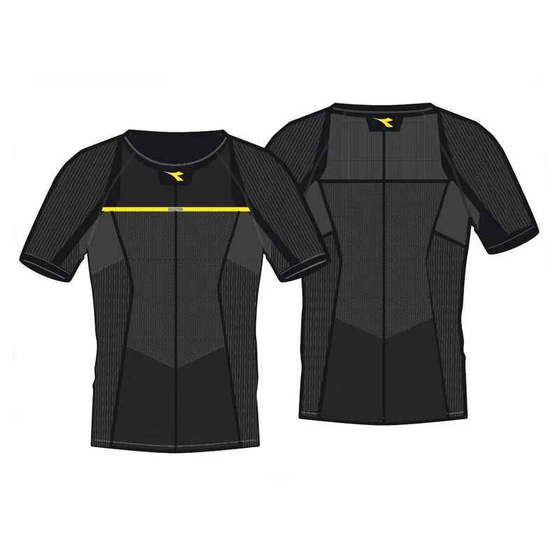 Diadora m/short act- black crewneck jersey HP.013
