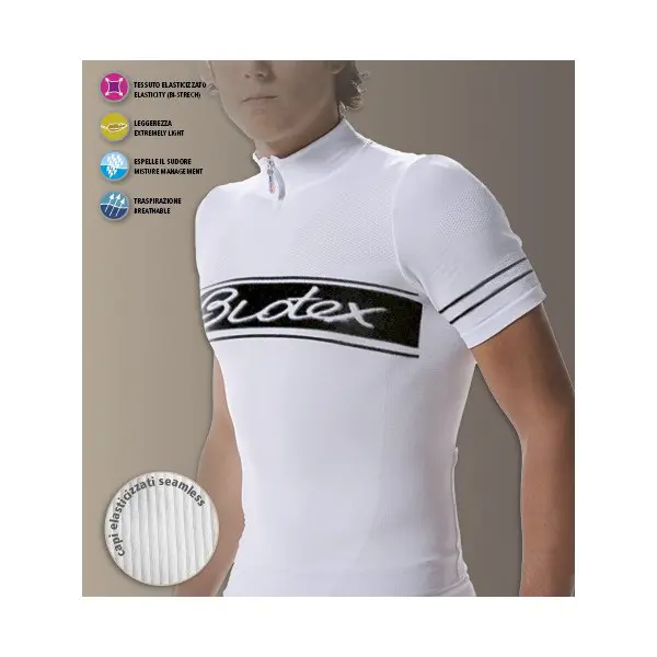 Biotex Bioflex Vintage White 501MC Zipp Short T-Shirt