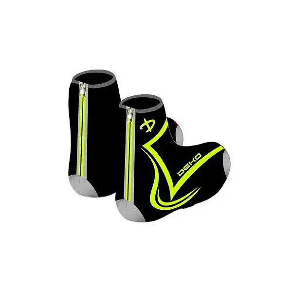 Deko Quick Neo Shoe Covers, Black/Fluo Yellow A03286