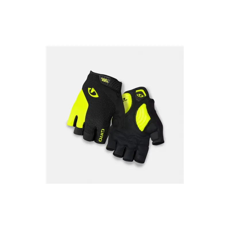 Giro MY15 Summer Hard Roads Supergel Black HI Gloves. Yellow GR.783