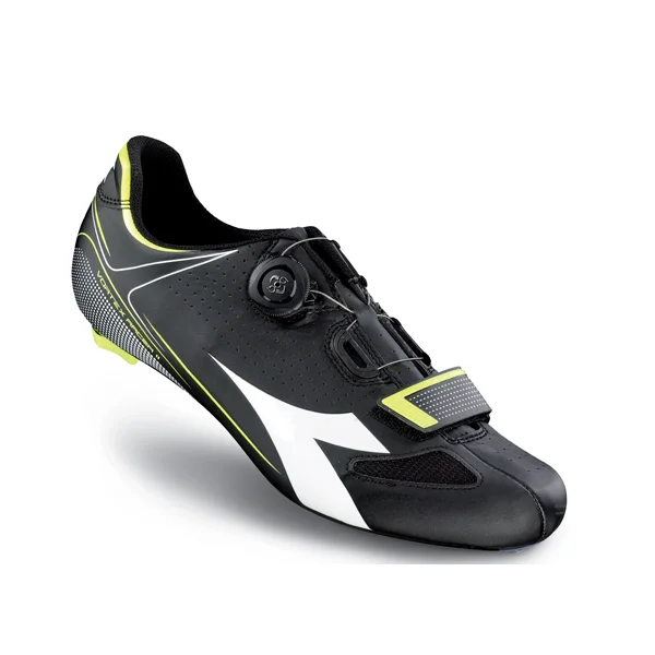 Diadora Shoes Vortex Racer II Black/White/Yellow Fluo DD104
