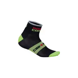 Castelli Socks Corsa Red 6 Sock Black/Lime 7072_431