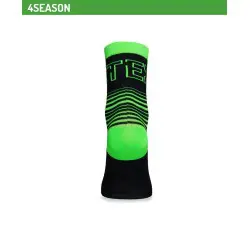 Biotex Multicolor Striped Socks Black/Green Fluo 1012