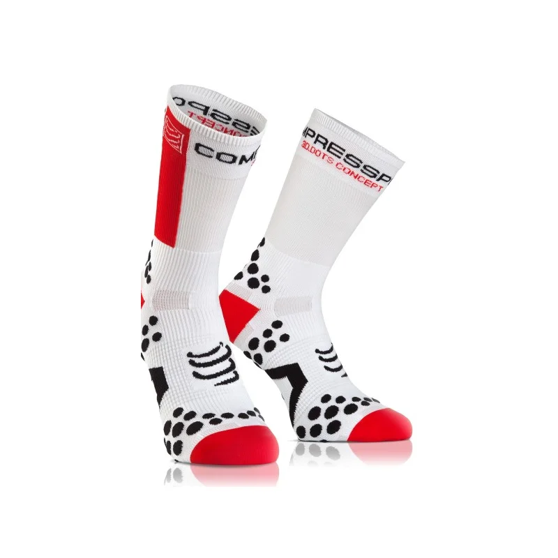 Compressport Pro Racing V2.1 White/Red BSHV21200 Summer Socks
