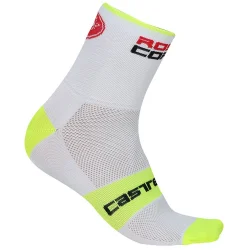 Castelli Running Red Socks 13 cm White/Yellow 17034_132