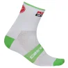 Castelli Running Red Socks 13 cm White/Green 17034_184