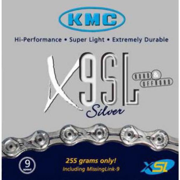 kmc x9sl 9 speed super light chain