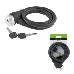 Bta Lucchetto Spirale 12X1200mm Silicone Nero 588002791
