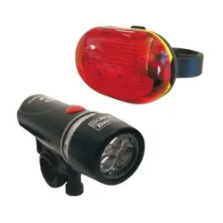 Mvtek Kit Front and Rear Lights Black LED 304110325