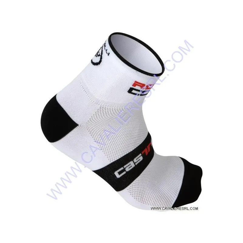 Castelli Socks Corsa Red 6 Sock White 7072_001