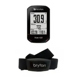 Bryton Ciclocomputer Rider GPS 420H + Fascia Cardio BR420H