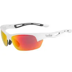 Bollè Sunglasses Bolt S Matte White/Grey Rubber Brown Fire