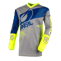 O'Neal Element Child Factor Gray/Blue/Yellow E001-24 Jersey