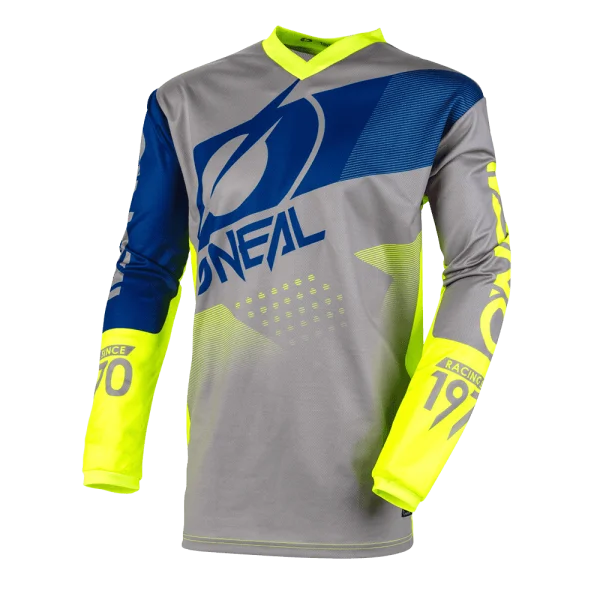 O'Neal Element Child Factor Gray/Blue/Yellow E001-24 Jersey