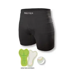 Biotex men's boxer shorter seamless with black 160 chamois