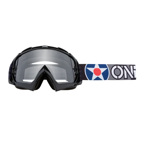 O'Neal B-10 Goggle Warhawk Black/Gray-Clear 6024-908 Mask