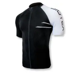 Biotex Ultra Short Sleeve Jersey with Black/White Zip