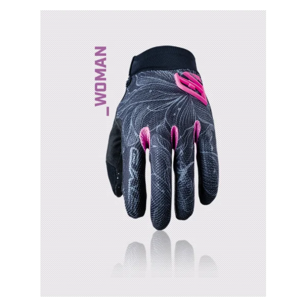 Five XR-Pro Woman Flower Gloves Fluo Pink