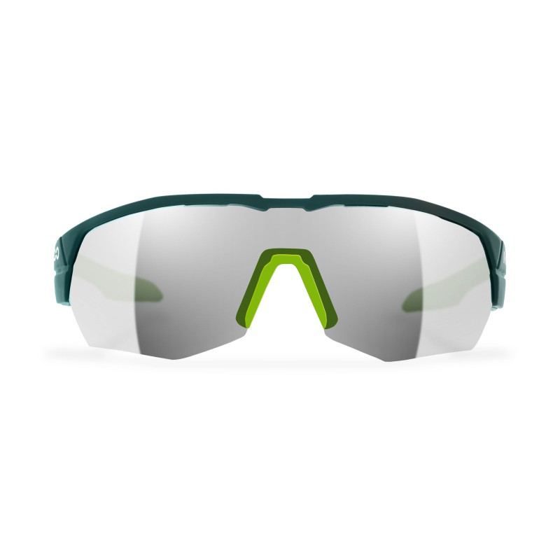 KOO Open Cube Pine Green/Lime Ultra White Sunglasses