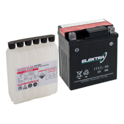 Elektra Motorcycle Battery YTX4L-BS + 246610020 Acid Kit