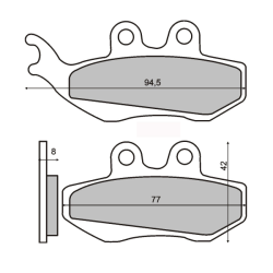 Sinter Coppia Pastiglia Piaggio Hexagon 250cc 1998 225100363