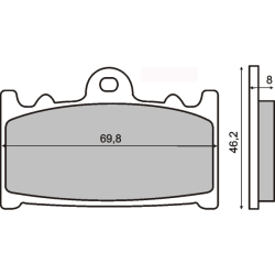 Sinter Pair Pad Suzuki cobra 250cc 1989 225101153