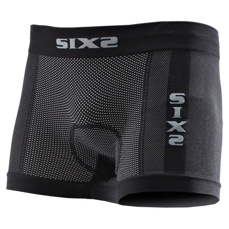 Sixs boxer carbon underwear with race black pad