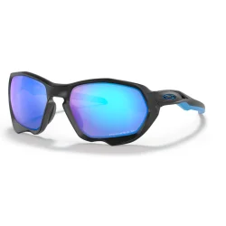 Oakley Plazma Matte Black Prizm Sapphire Polarized OO9019-08 Sunglasses