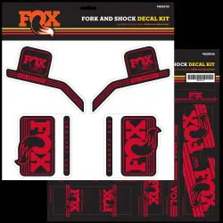 Fox Racing Fork Stickers Kit / Red Shock Absorbers