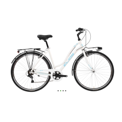 Elios City Bike Riva D Woman 6v Pearly White/Light Blue 230B