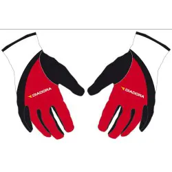 Diadora Windtex Winter Glove Black/Red DD549