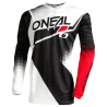 O'Neal Maglia Element Racewear V.22 Black/White/Red E003