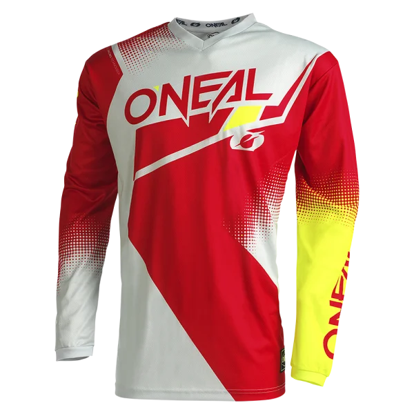 O'Neal Element Racewear Jersey V.22 Red/Gray/Neon Yellow E003