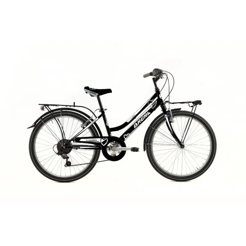Brera City Bike Grace 7 Vel 24" black/white 100245050