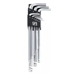 Pedros L-Wrench, set of 9, 1.5, 2, 2.5, 3, 4, 5, 6, 8, & 10mm 6460100