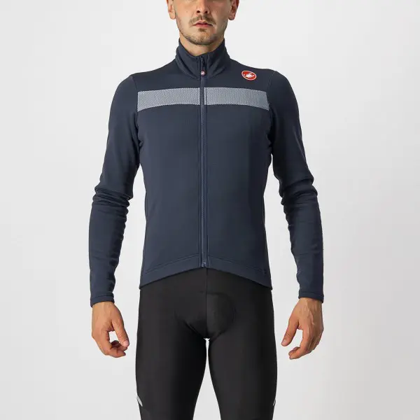 Castelli Puro 3 Savile Blue/Silver Reflex Jersey 18511_414