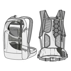 Amplifi E-MTB Backpack Etrack 23l Black M/L AMP840032080ONE