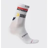 Castelli Summer Socks Corsa Red Pro 15 Soudal Quick Step White