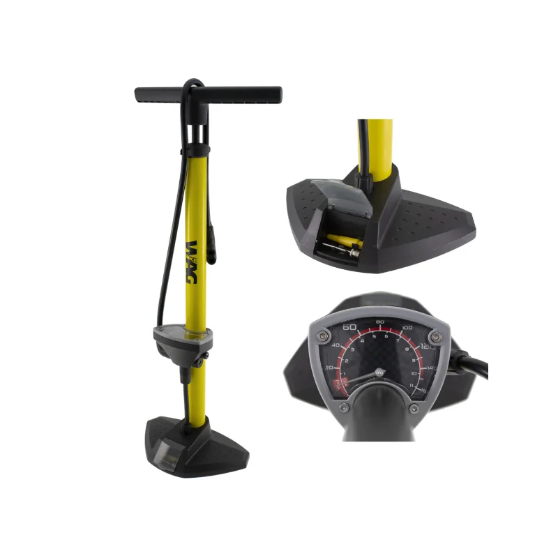 Wag Floor Pump 11 bar Yellow