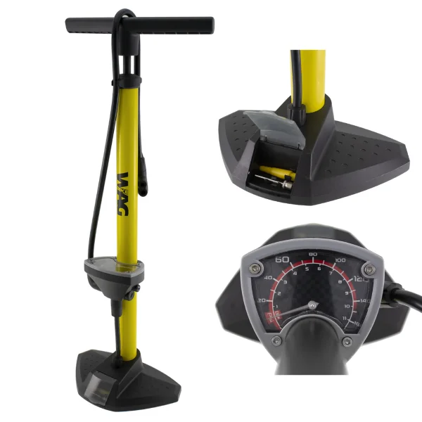 Wag Floor Pump 11 bar Yellow