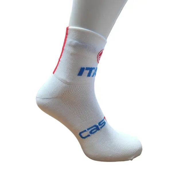 Castelli Calze Estive 9cm Italia Bianco