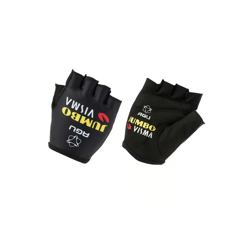 Agu Team Jumbo Summer Gloves Visma Replica Black