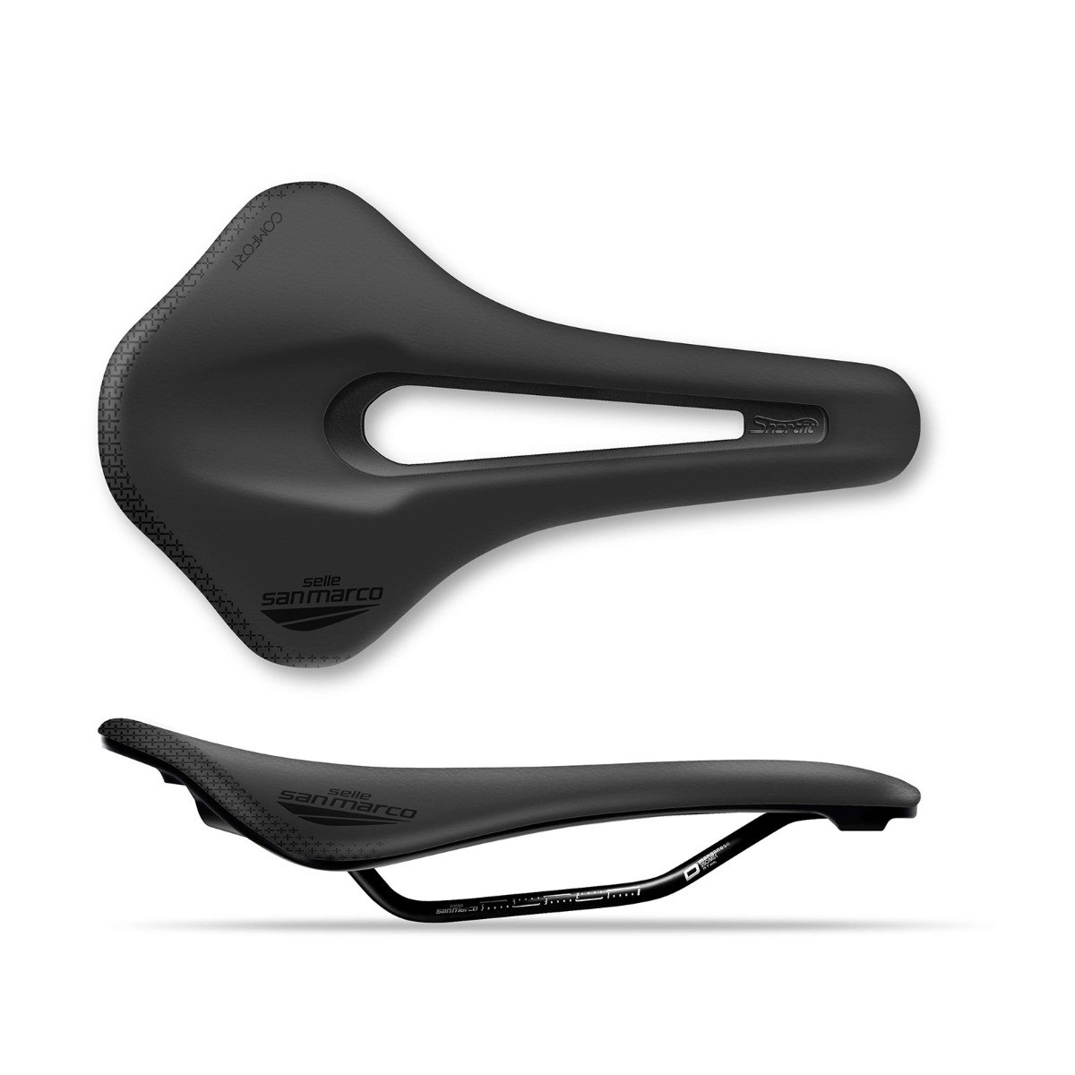 パーツ SELLE SAN MARCO Shortfit Open-fit Racing Selle SAN MARCO SHORTFIT 2.0 SUPERCOMFORT OPEN-FIT RACING S3